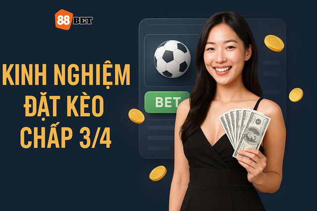 Kinh nghiệm đặt kèo chấp 3/4 không thua